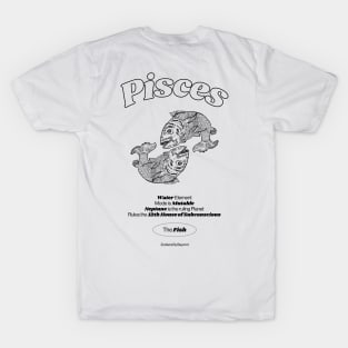 Pisces Zodiac Design T-Shirt